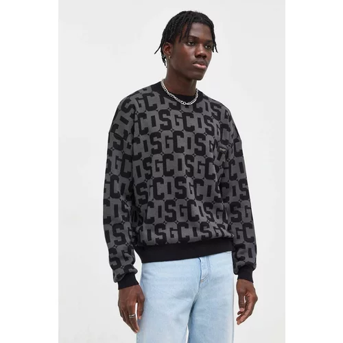 Gcds Volnen pulover moški, črna barva
