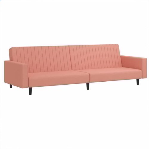 VidaXL Kavč dvosed z leži&amp;scaron;čem roza žamet, (21049341) Slike