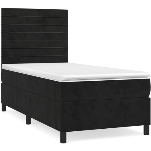Box spring krevet s madracem crni 80 x 200 cm bar&amp;scaron;unasti Slike
