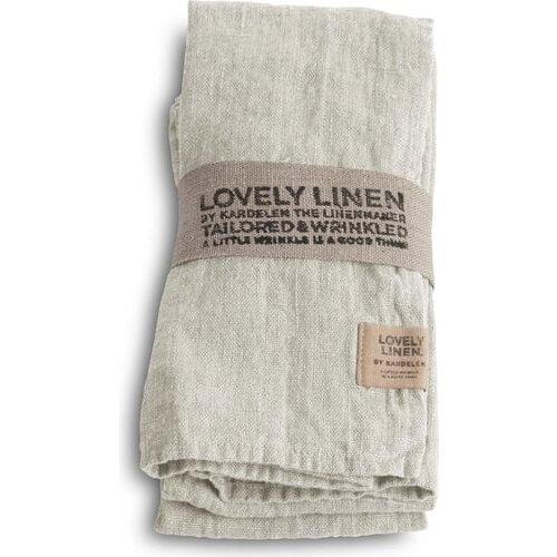 Lovely Linen Serviete - Light Grey Slike