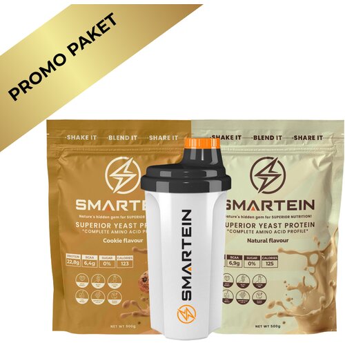 Smartein Protein 2&amp;times;500g + &amp;Scaron;ejker &amp;ndash; Izaberi svoje omiljene ukuse i u&amp;scaron;tedi Slike