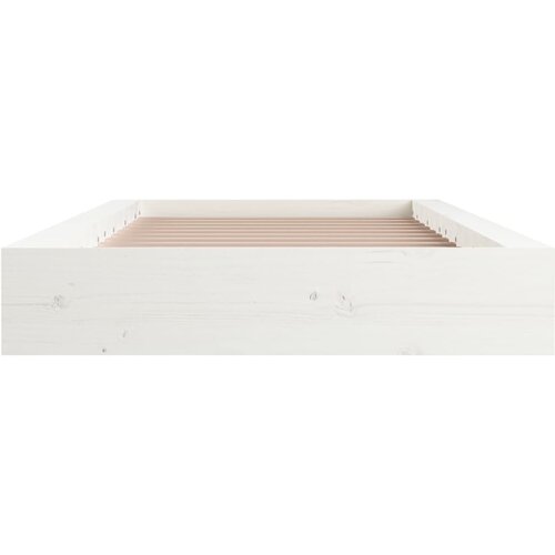  Okvir za krevet bijeli 75 x 190 cm jednokrevetni drveni Slike