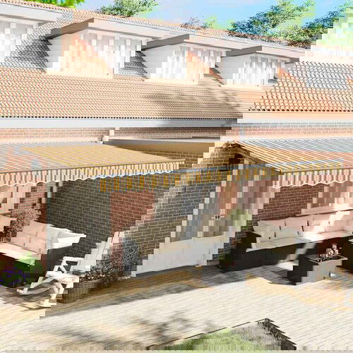 vidaXL retraktilna tenda morsko modra 500x300 cm Cene