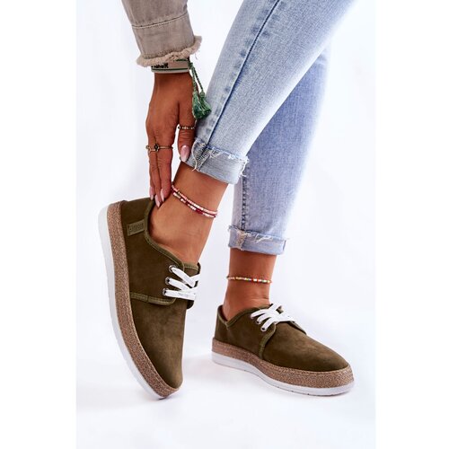 Big Star Women&amp;#039;s Low Sneakers Memory Foam System KK276007 Khaki Slike