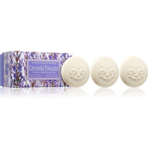 Saponificio Artigianale Fiorentino Tuscan Lavender Set set trdih mil z vonjem sivke 6x50 g Cene