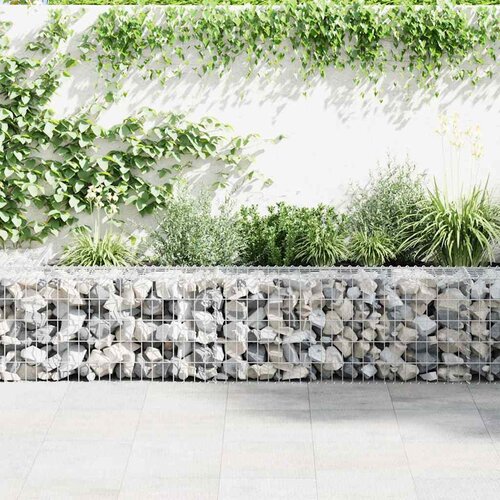  Gabionski zid s poklopcima od pocinčanog čelika 600 x 30 x 50 cm Slike