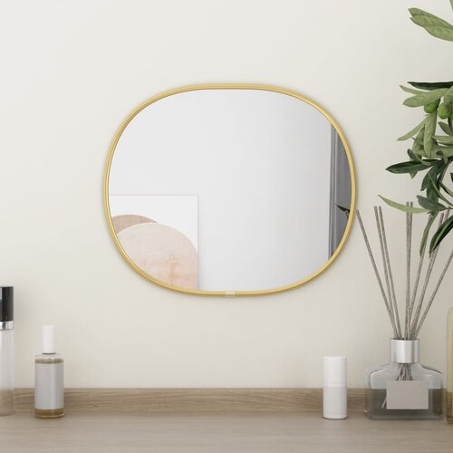 vidaXL Zidno ogledalo zlatna 30x25 cm Cijene