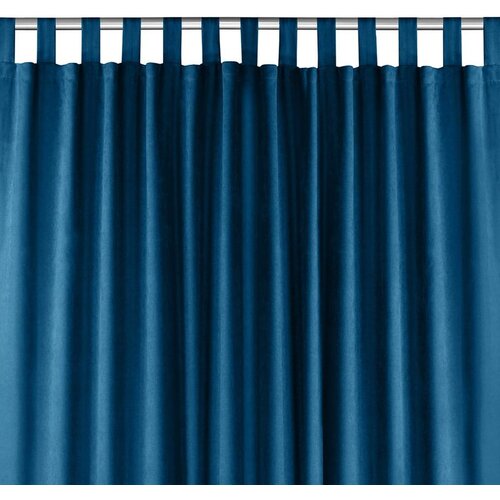  Curtain MILANA color indigo style classic 10cm tab tops chenille 420x225 HOMEDE Cene