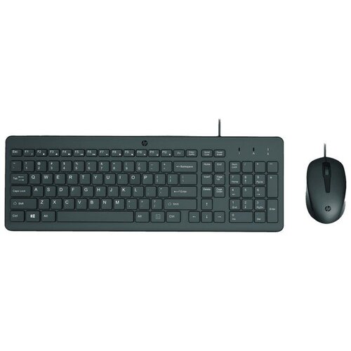 HP Tastatura 150 Set (240J7AA) Membranska / Žična / Full Size / Black Cene