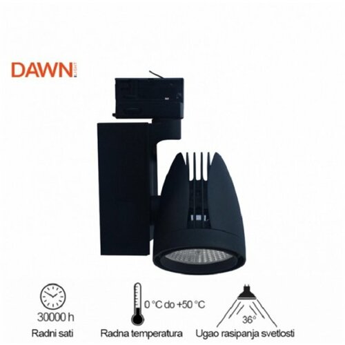 Dawn led reflektor šinski 337201-3 40W 4000K crnii(trofazni) Slike