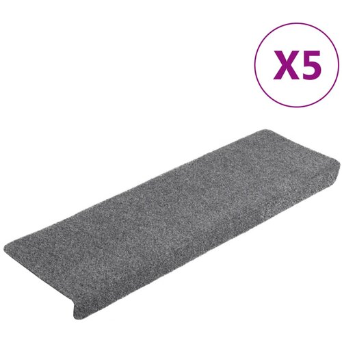 Maison Chic Preproga, Ruge za stopnice 5 kosov svetlo sive 65x21x4 cm, (22120897) Cene