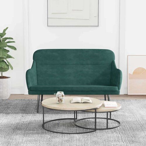 vidaXL Klop temno zelena 110x76x80 cm žamet Cene
