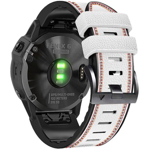 INF Bel silikonski pa&scaron;ček za uro za Garmin Fenix 8X 7 6X 6 5X 5 5S White 22 mm, (21605590) Cene