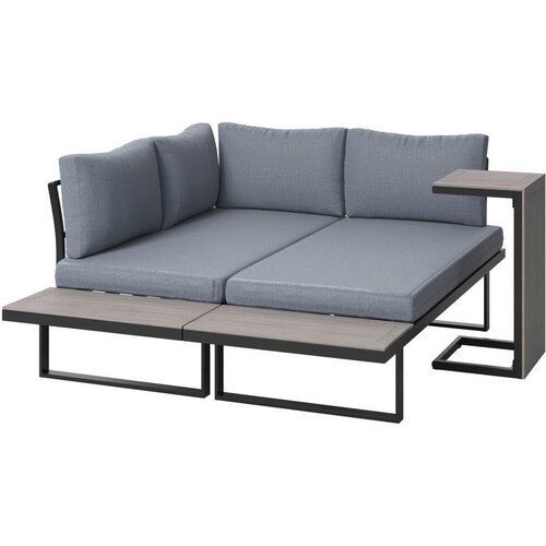 Ambia Garden LOUNGE GARNITURA tkanina aluminij Slike