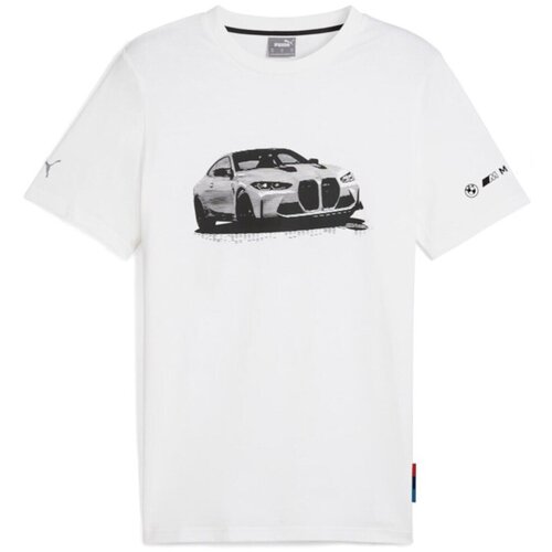 Puma Majice s kratkimi rokavi 63063302 Bela Cene