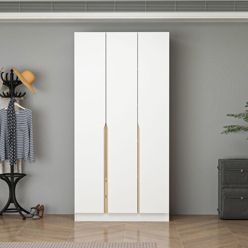 Hanah home ormar Alin 21030, 105 cm, beli / hrast Cene
