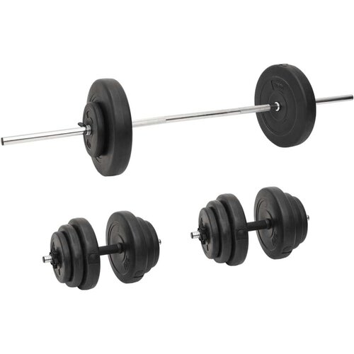 vidaXL Daljša in krajša palica z utežmi 60 kg Cene