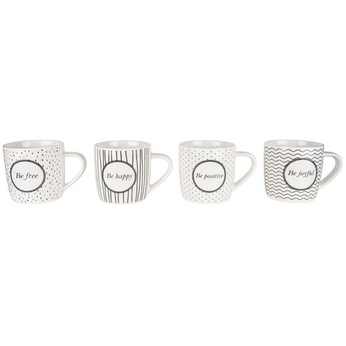 Alpeks Home ALPEKSHOME, BE POSITIVE, LONČKI H BOX, 300 ML, 4 KOS, (5000194499) Cene