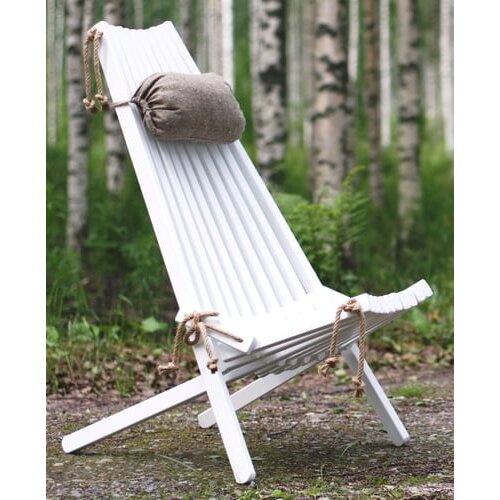 Ecofurn EcoChair breza - Bela lakirana Cene