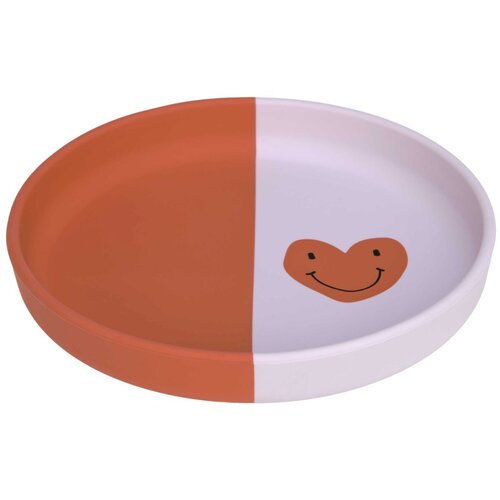 Lässig krožnik silikon happy rascals heart lavender Cene