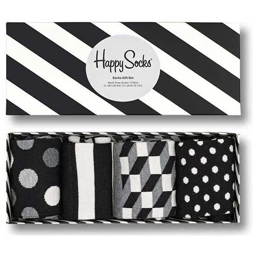 Happy Socks 4-pack Classic Black & White XCBW09-9150