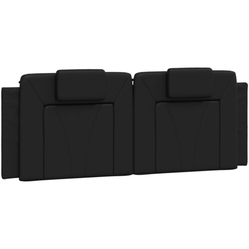 Maison Chic posteljno vzglavje - vzglavna omarica - vzglavna stranica črna 140 cm umetno usnje, (21703885) Cene