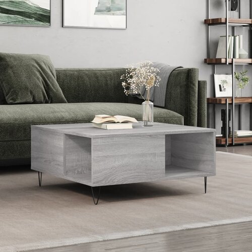  Stolić za kavu boja sivog hrasta 80x80x36,5cm konstruirano drvo Cene