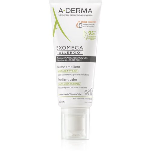 A-derma Exomega hidratantna krema za jačanje barijere osjetljive i atopične kože 200 ml Slike