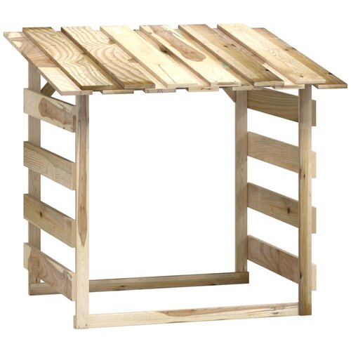  Pergola s krovom 100 x 90 x 100 cm od impregnirane borovine Slike