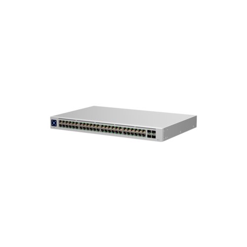 Ubiquiti USW-48 48-port, layer 2 switch, 48 x gbe ports, 4 x 1G sfp ports, fanless, silent cooling, esd/emp protection, 1.3" touchscreen lcm display, rackmount (kit included) Cene