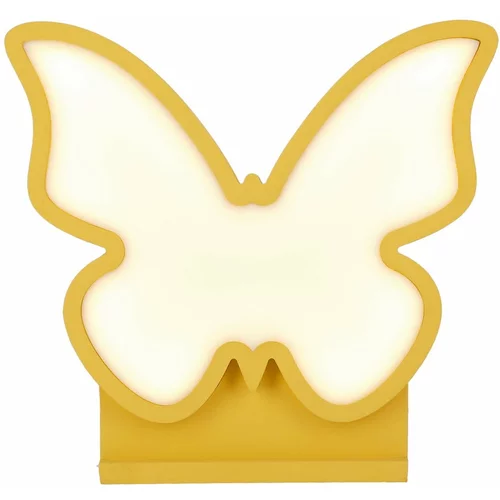 Candellux Lighting Rumena otroška namizna svetilka Butterfly –