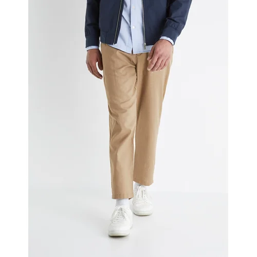 Celio Linen Trousers Bolinco - Mens