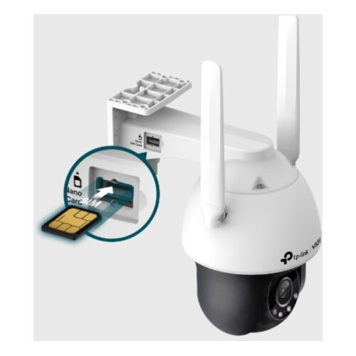 Tp-link VIGI 4MP zunanja Full-Color 4G/LTE Pan Tilt mrežna kamera (do 2560X1440 H.265+ 30fps) Cene