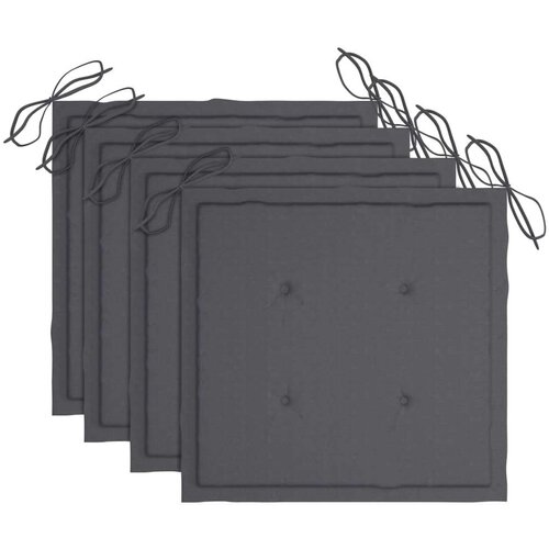  Jastuci za vrtne stolice 4 kom antracit 50x50x3 cm od tkanine Cijene