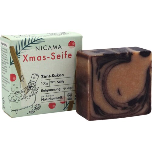 NICAMA Božićni sapun s cimetom i kakaom - 100 g Slike