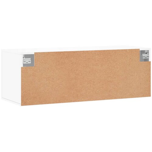  Zidni ormarić bijeli 100 x 36,5 x 35 cm od konstruiranog drva Slike