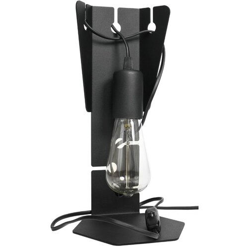 Nice Lamps Črna namizna svetilka (višina 31 cm) Viking – Cene