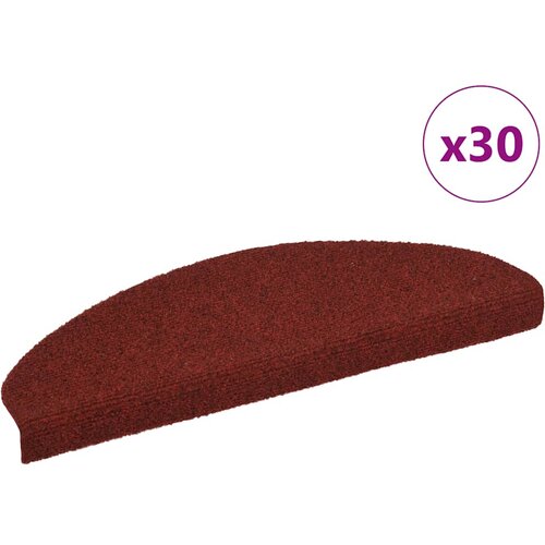 vidaXL Samoljepljivi otirači za stepenice 30 kom crvene 65x21x4 cm Cijene