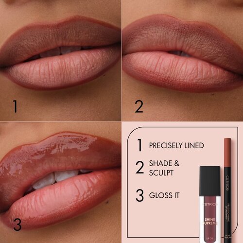 Catrice Precision Ink Lip Liner Stain olovka za konturiranje i fiksiranje ruža za dugotrajni efekt nijansa 010 Hold Tight 1 ml Slike