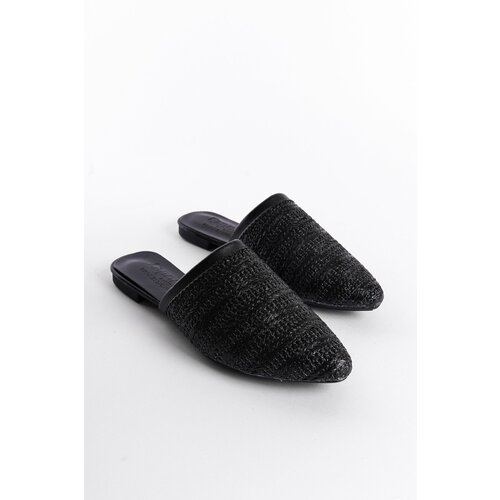 Capone Outfitters Women's Straw Pointed Toe Closed Slippers Cene