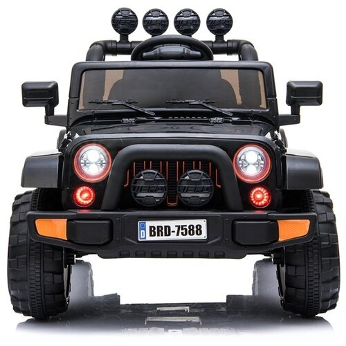 Lean Toys Avto na akumulator Jeep BRD-7588 črna lea Slike