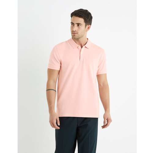 Celio Cotton Piké Polo T-Shirt Teone - Men Slike
