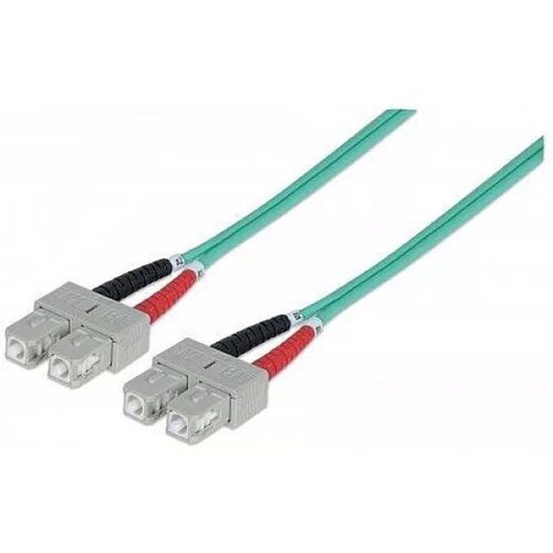 Intellinet 750837 steklena vlakna optična vlakna priključni kabel [1x moški konektor SC - 1x moški konektor SC] 50/125 µ Multimode OM3 2.00 m, (20437393) Cene