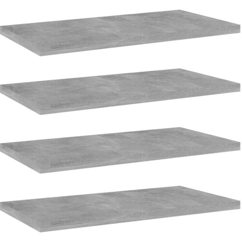 vidaXL Dodatne police za omaro 4 kosi betonsko sive 40x20x1,5 cm Cene