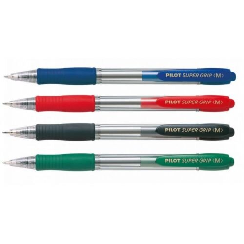 Pilot Kemijska olovka Super Grip M, Crna Slike