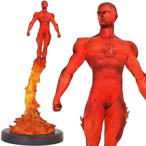 Disney marvel premier collection human torch statue, (20499699) Slike