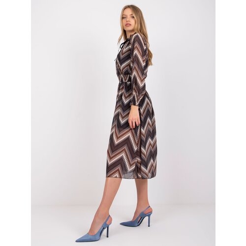 Italy Moda Dress-DHJ-SK-15177.06P-black-beige Cene