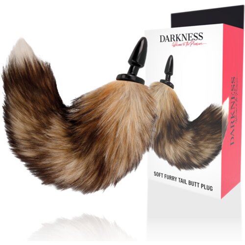 Darkness NATURAL TAIL BUTT PLUG SILICONE BLACK 10CM Cijene