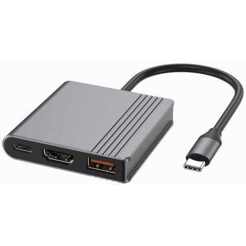 Gembird A-CM-COMBO3-05 USB Type-C 3-in-1 multi-port adapter (USB port + HDMI + USB-C video), space grey Cijene