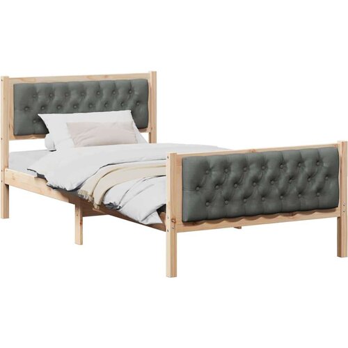  Okvir za krevet Tamno siva 100 x 200 cm tkanina Slike